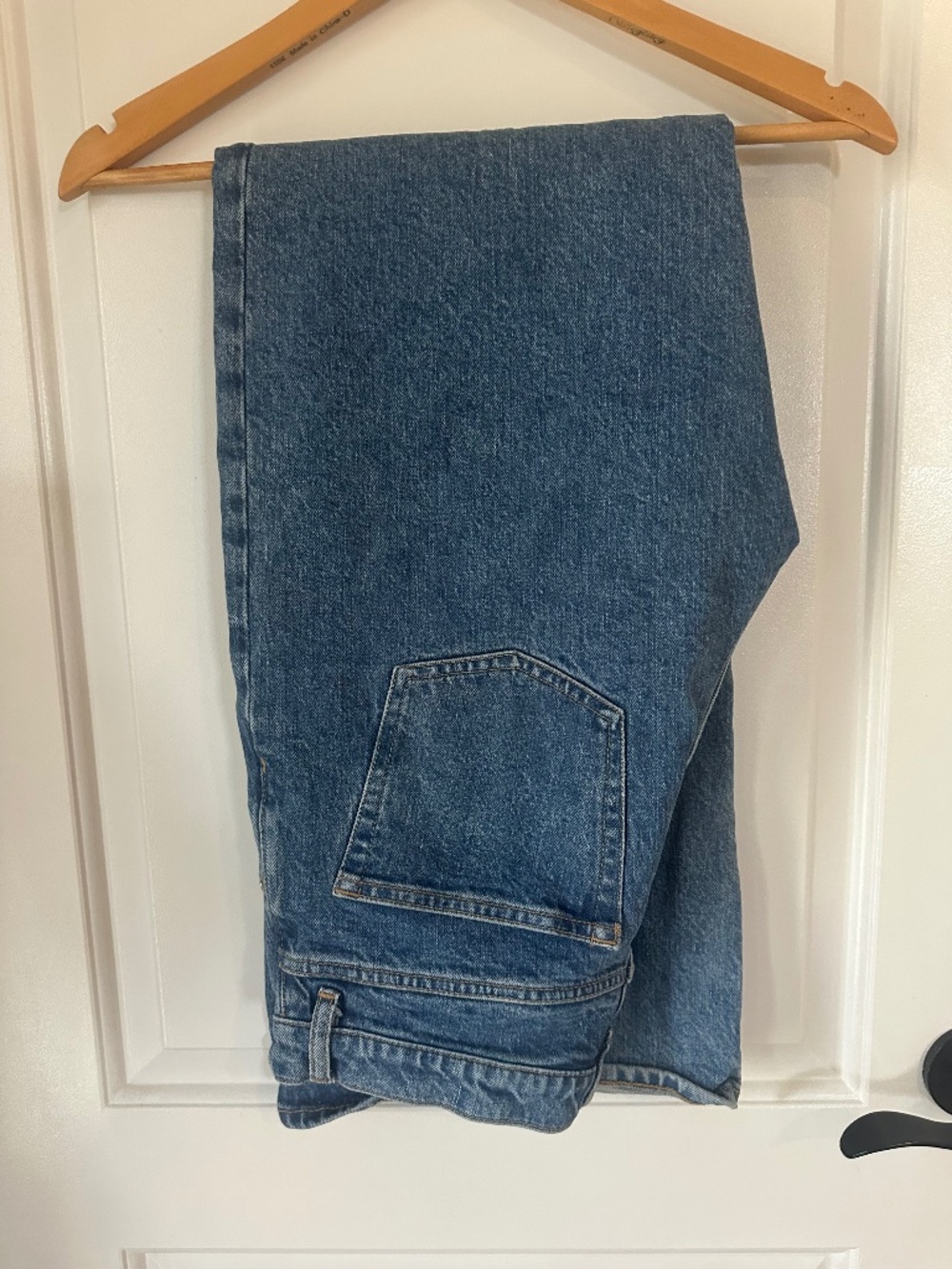 & other stories wide leg medium wash jeans